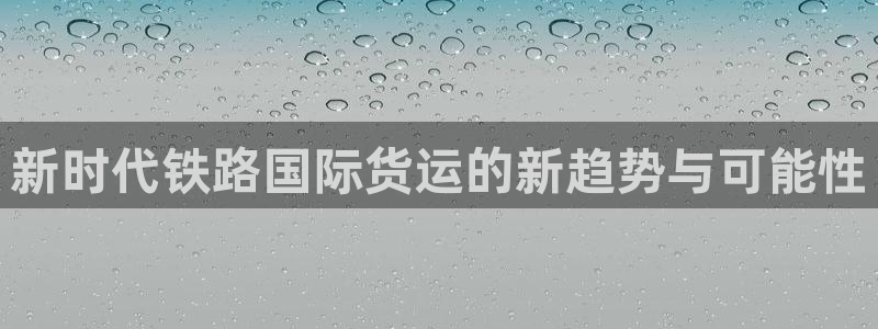 okpay钱包是干嘛的合法吗：新时代铁路国际货运的新趋势