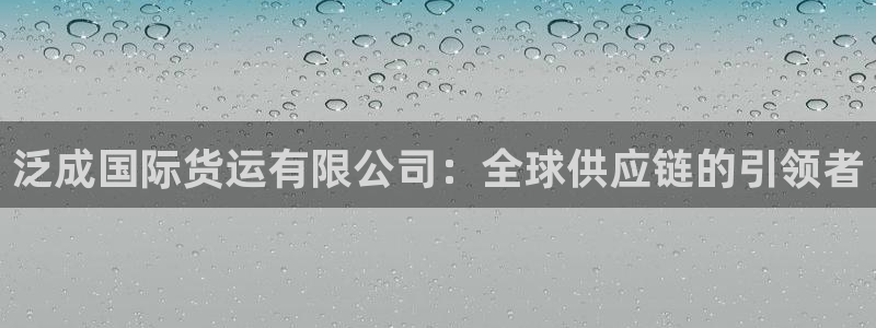 okpay钱包是哪个国家的：泛成国际货运有限公司：全球供