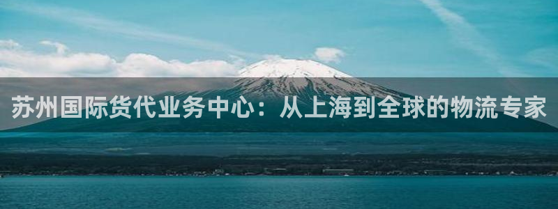 okpay钱包合法吗：苏州国际货代业务中心：从上海到全球