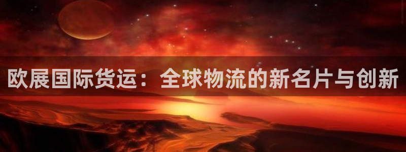okpay钱包gopay哪个好：欧展国际货运：全球物流的
